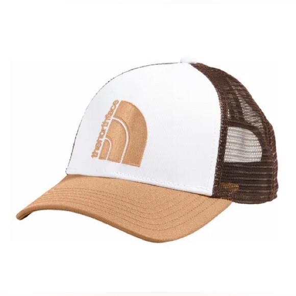 The North Face Other - The North Face Mudder Trucker Hat One Size Almond Butter & Coal Brown NWT